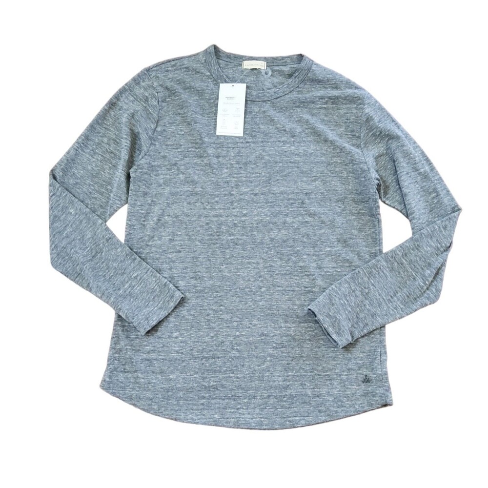 Alternative Men's Crewneck Long Sleeve Shirt S Heather Grey